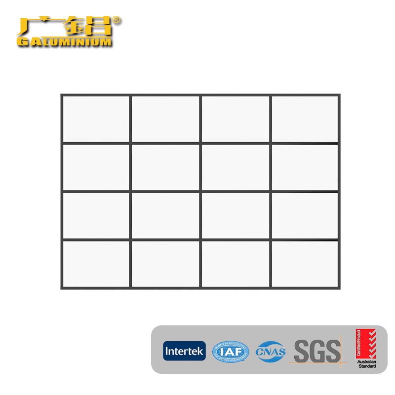 Conception de partition de cadre mince en aluminium pour le bureau