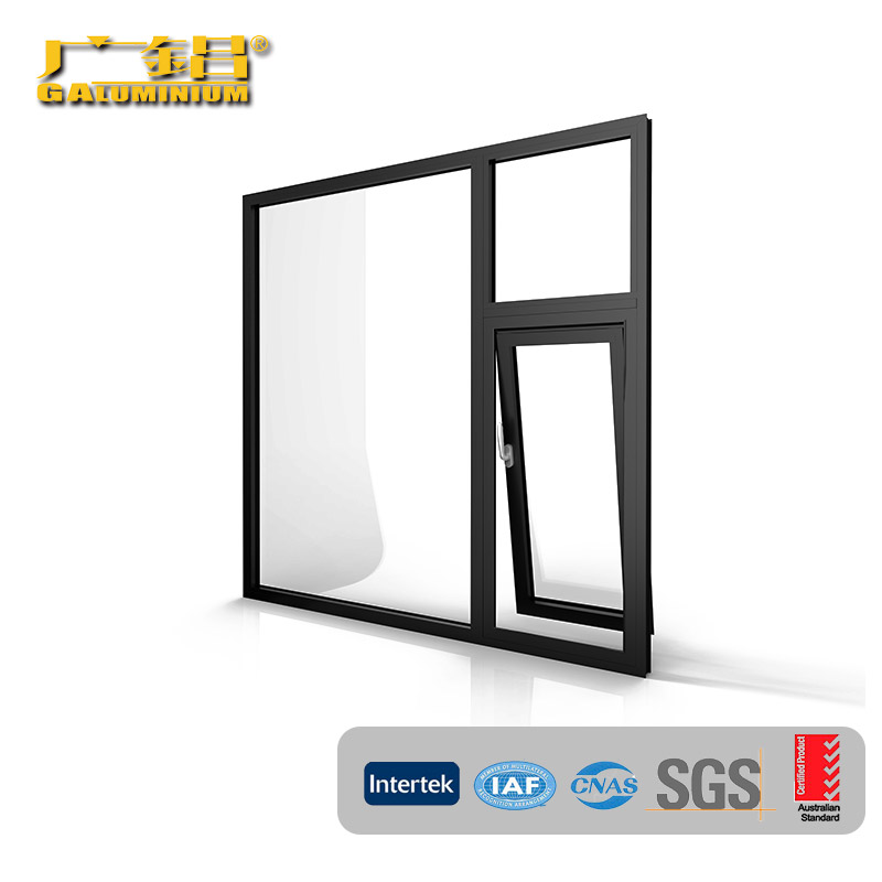 Fenêtre à guillotine extérieure en aluminium Silver Hardware
